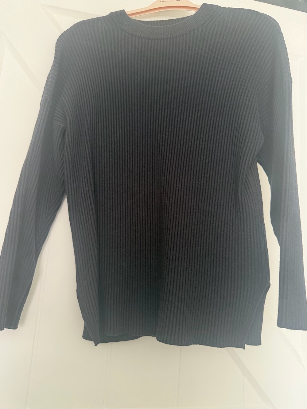 A&F women’s Soft AF Black Ribbed Sweater